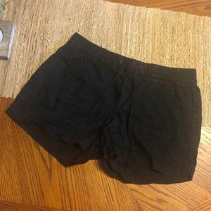Old Navy Black Linen Shorts Size Medium